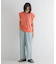 T／Cプレーティング天竺フリルTシャツ