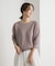 コットンボートネックガーターKNIT
