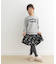 花柄コーデュロイフレアキュロット(KIDS)