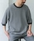 変形鹿の子ニットTシャツ