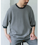 変形鹿の子ニットTシャツ