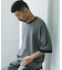 変形鹿の子ニットTシャツ