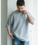 変形鹿の子ニットTシャツ