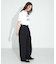 ワイドストレートアジャストタックパンツ