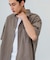 LINEN PIN HEAD SHORT-SLEEVE SHIRTS