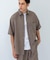 LINEN PIN HEAD SHORT-SLEEVE SHIRTS
