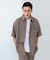 LINEN PIN HEAD SHORT-SLEEVE SHIRTS