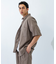 LINEN PIN HEAD SHORT-SLEEVE SHIRTS