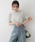 クルーネックラメTシャツ(半袖)