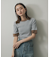 『一部WEB限定カラー』クルーネックリンガーボーダーTシャツ(5分袖)
