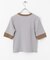 『一部WEB限定カラー』クルーネックリンガーボーダーTシャツ(5分袖)