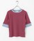 『一部WEB限定カラー』クルーネックリンガーボーダーTシャツ(5分袖)