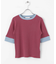『一部WEB限定カラー』クルーネックリンガーボーダーTシャツ(5分袖)