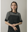 『一部WEB限定カラー』クルーネックリンガーボーダーTシャツ(5分袖)