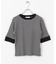 『一部WEB限定カラー』クルーネックリンガーボーダーTシャツ(5分袖)