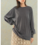 シアークルーネックロングTシャツ