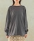 シアークルーネックロングTシャツ