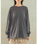 シアークルーネックロングTシャツ