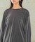 シアークルーネックロングTシャツ