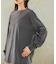 シアークルーネックロングTシャツ
