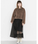 レイヤードシアー巻きスカート∴