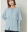 フリルケープブラウス