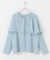 フリルケープブラウス