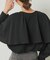 フリルケープブラウス