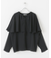 フリルケープブラウス