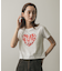 クロップドグラフィックTシャツ(半袖)