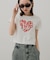 クロップドグラフィックTシャツ(半袖)