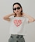 クロップドグラフィックTシャツ(半袖)