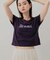 クロップドグラフィックTシャツ(半袖)