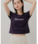 クロップドグラフィックTシャツ(半袖)