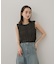 シャーリングパイピングカットトップ