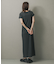 アシメネックリブワンピース
