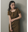 アシメネックリブワンピース