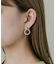 ビジューサークルピアス