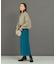 ウール混ブークレストレートスカート