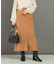 ウール混ブークレストレートスカート