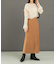 ウール混ブークレストレートスカート