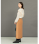 ウール混ブークレストレートスカート