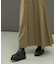 タフタロングフレアスカート