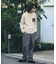 ハリスツイードポケット付ニットプルオーバー