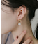 ステンレスパールドロップピアス