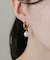 ステンレスパールドロップピアス