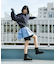 マーブルジャガードニット