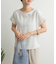 リネンバックタックブラウス