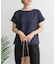 リネンバックタックブラウス