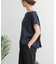 リネンバックタックブラウス